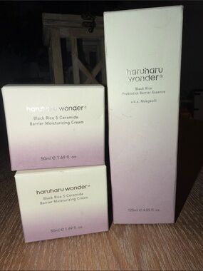Haruharu Wonder Black Rice Essence and 2 pk Ceramide Creams! RV:$60!!